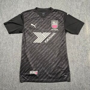 Puma Steel‎ United Soccer Jersey Black Yokohama Number 45 Men's Medium